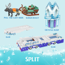 Load image into Gallery viewer, Magical Ice Castle Toys for Girls Building Blocks with A Reindeer Elsa and Anna Frozen Crystal Set - Compatible with LEGO - 912 Pieces
