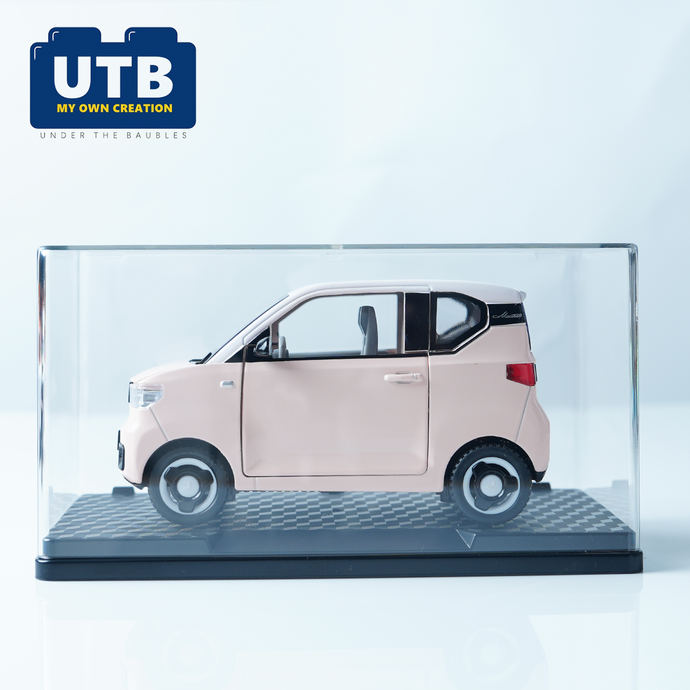 1/20 Scale MINIEV-like Electric Car Replica - Pull-Back Opening Doors, Alloy Model with Realistic Wheels - Birthday/Collection Gift for Kids, Adults, Collectors, Home Decor, Detailed Design, Durable Construction, Adult Collectibles