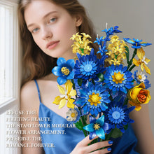 Load image into Gallery viewer, Creative DIY Building Block Flower Bouquet Set for Adults – Assembled Puzzle Model, Elegant Desktop Decor, Unique Collectible Gift for Her, Home Craft Hobby Fun
