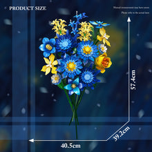 Load image into Gallery viewer, Creative DIY Building Block Flower Bouquet Set for Adults – Assembled Puzzle Model, Elegant Desktop Decor, Unique Collectible Gift for Her, Home Craft Hobby Fun
