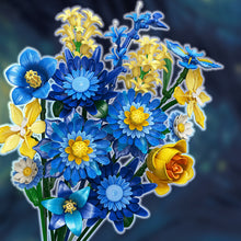 Load image into Gallery viewer, Creative DIY Building Block Flower Bouquet Set for Adults – Assembled Puzzle Model, Elegant Desktop Decor, Unique Collectible Gift for Her, Home Craft Hobby Fun
