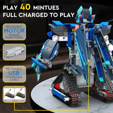 Load image into Gallery viewer, Robot Building Kit, Toys for 6-12 Year Old Boys Girls, Stem Projects Birthday Gifts Idea for Kids 8 9 10 11 12 Year Old, App &amp; Remote Control Robot Toys, 477 Pieces
