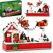 Load image into Gallery viewer, Christmas Building Sets, Santa Claus and Reindeer Christmas Décor Building Kit, Features a Christmas Tree Toy Gift Idea for Kids Boys Girls (940 PCS)
