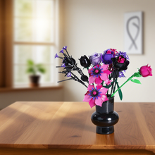 Load image into Gallery viewer, Creative DIY Building Block Flower Bouquet Set for Adults – Assembled Puzzle Model, Elegant Desktop Decor, Unique Collectible Gift for Her, Home Craft Hobby Fun
