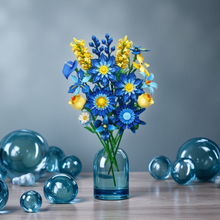 Load image into Gallery viewer, Creative DIY Building Block Flower Bouquet Set for Adults – Assembled Puzzle Model, Elegant Desktop Decor, Unique Collectible Gift for Her, Home Craft Hobby Fun

