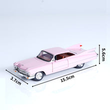 Load image into Gallery viewer, 1:32 Scale Cadillac Alloy Car Model – Pull Back Toy with Doors Open, Lights &amp; Sound, Gift Box Package, 4 Colors (Black/Red/Blue/Pink), Great for Collectors
