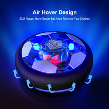 Load image into Gallery viewer, Hover Soccer Ball Set with 2 Goals, USB Rechargeable with LED Light and Inflatable Ball, Air Floating Soccer with Safe Bumper for Indoor Outdoor Sports Ball Game, Football Toy Gift for Kids Boy Girl
