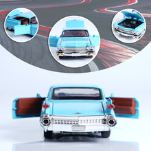 Load image into Gallery viewer, 1:32 Scale Cadillac Alloy Car Model – Pull Back Toy with Doors Open, Lights &amp; Sound, Gift Box Package, 4 Colors (Black/Red/Blue/Pink), Great for Collectors
