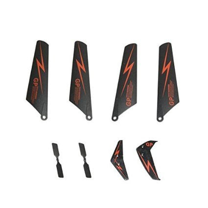 G610 3.5ch Infrared Helicopter Spare Blades, Parts NO. 008+009+013 - GP TOYS
