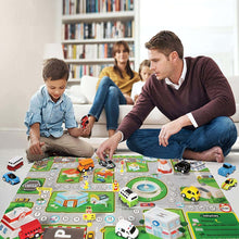 Load image into Gallery viewer, Pull Back Cars with Play Mat, 12 Pack - GP TOYS
