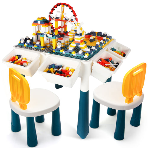 Multi Activity Table with 2 Chairs - GP TOYS