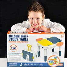 Load image into Gallery viewer, Toddlers Activity Table with Building Blocks Kids Table Learning &amp; Education Preschool Toys
