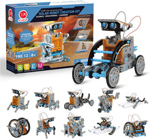 Load image into Gallery viewer, 12-in-1 Solar Robot, Orange Gray - GP TOYS
