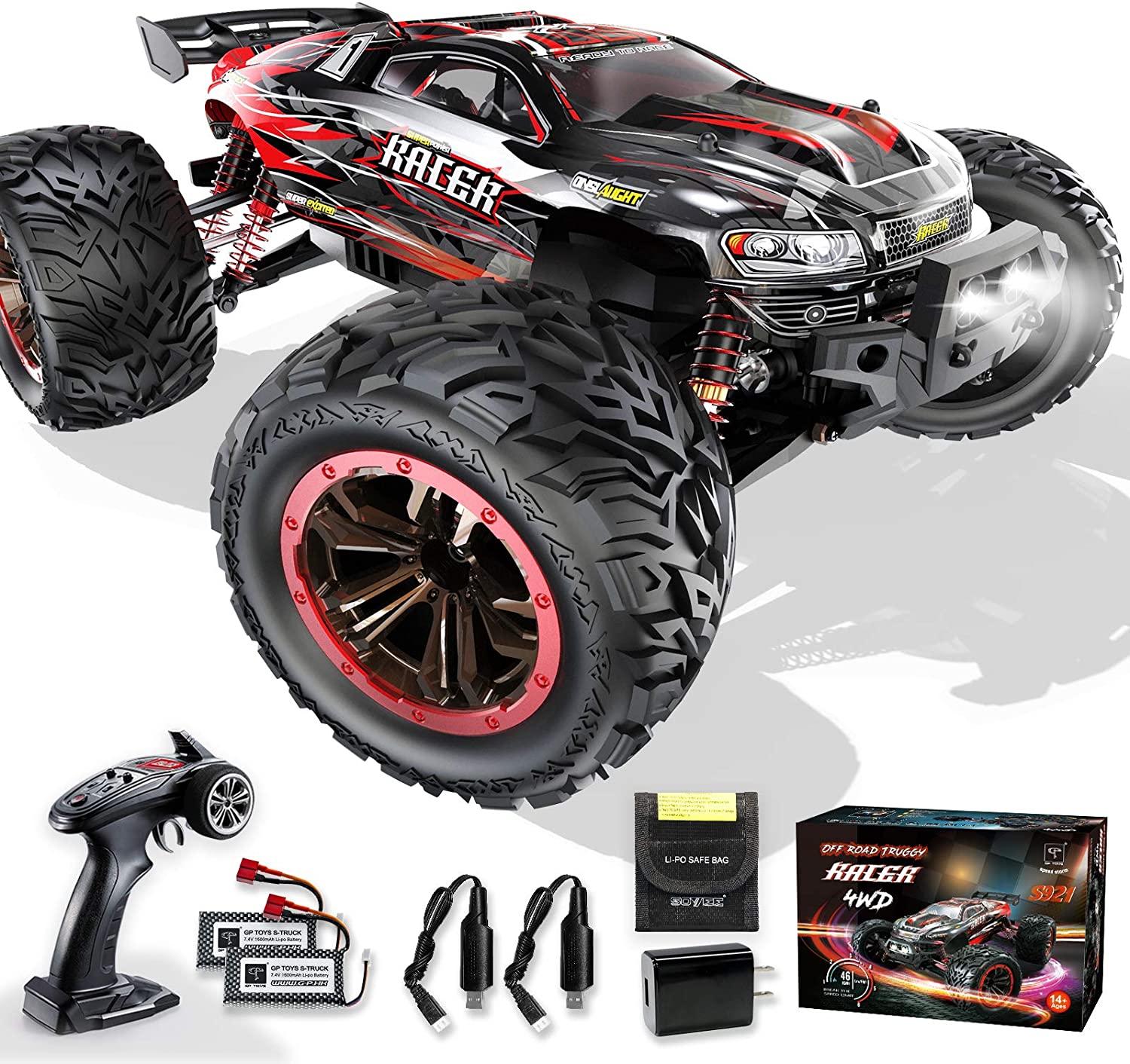 1:10 Scale RTR 4WD Off-Road 46km/h High Speed Remote Control Car