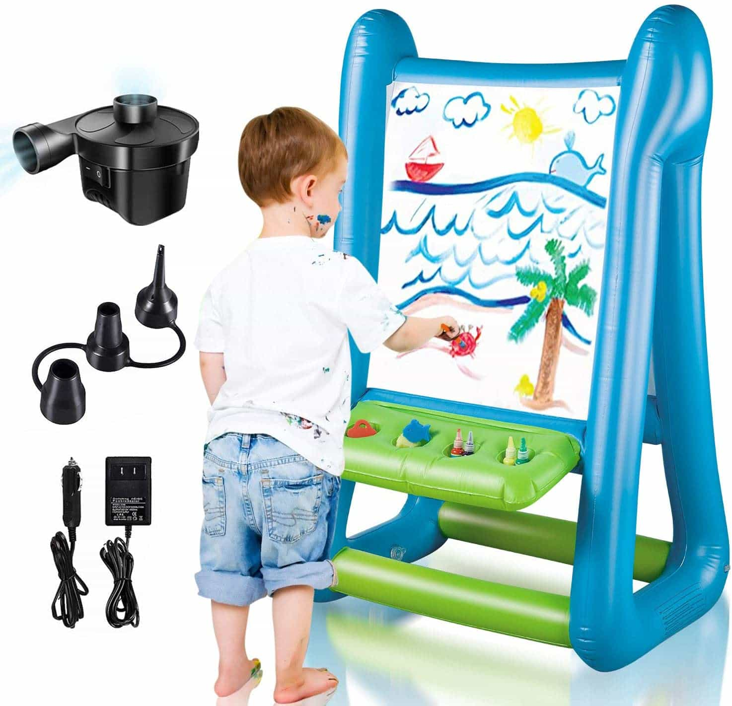 Kids, Easel, Double-Sided store Inflatable Easel