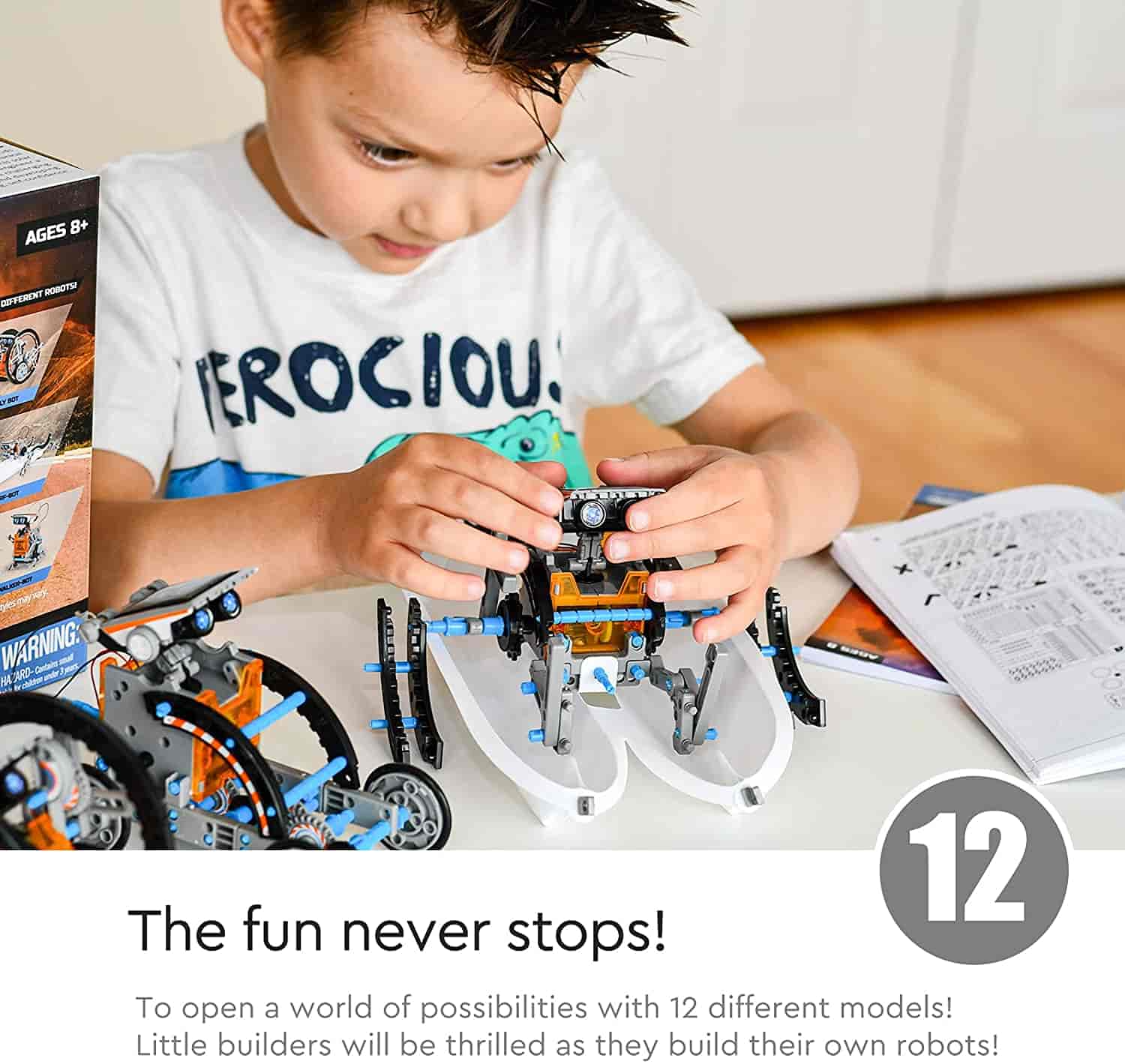 Educational Learning OASO STEM Robot Building Kit For Kids, Solar