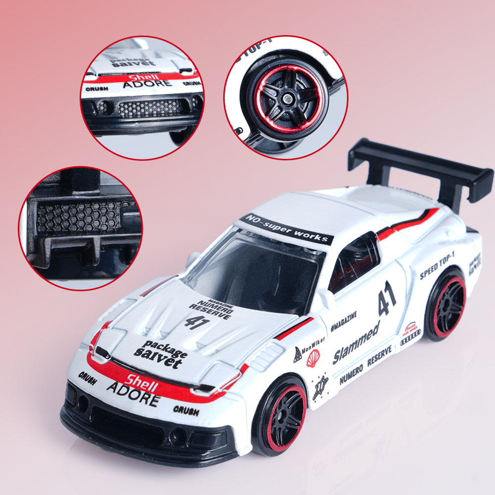 1:64 Scale Alloy Sports Car Model Set with Transparent Display Case - Image 23