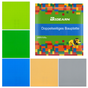 BIGEARN Double-Sided Building Plate: A Colorful Creative Base for Building Blocks