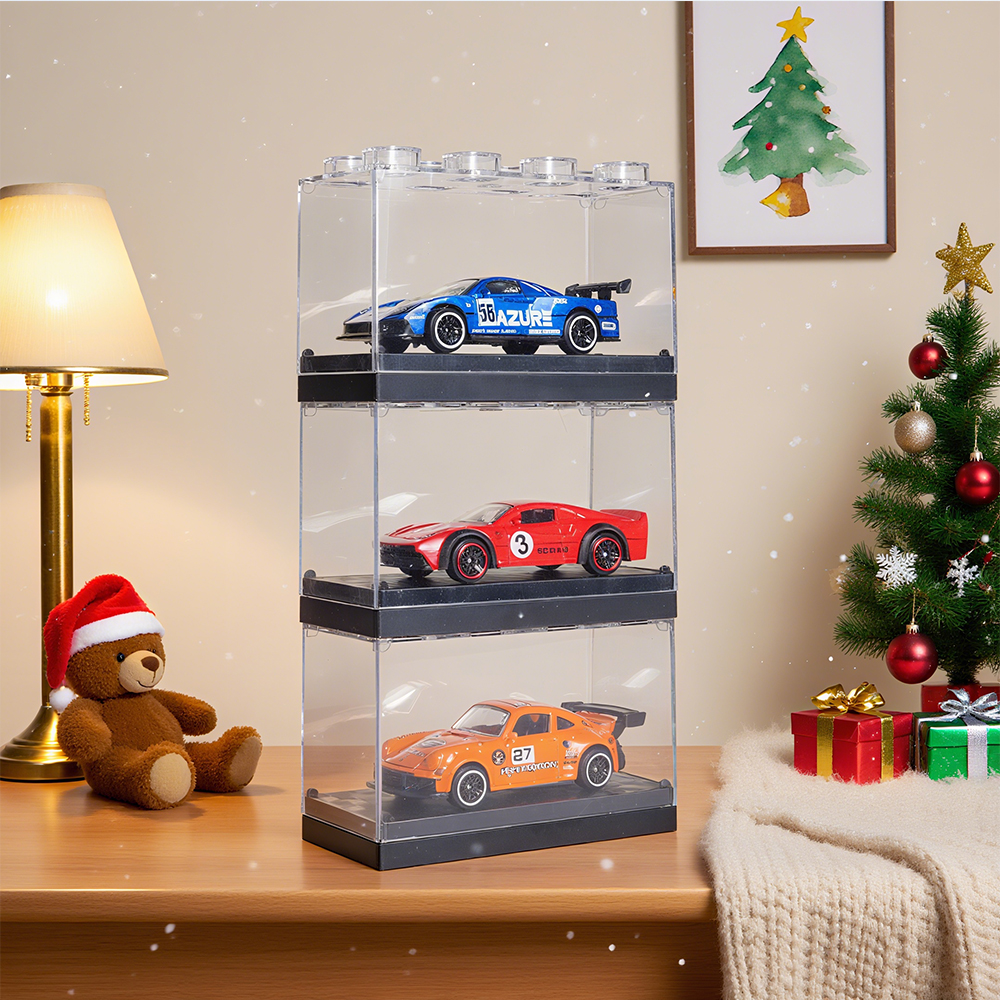 1:64 Scale Alloy Sports Car Model Set with Transparent Display Case - Image 32