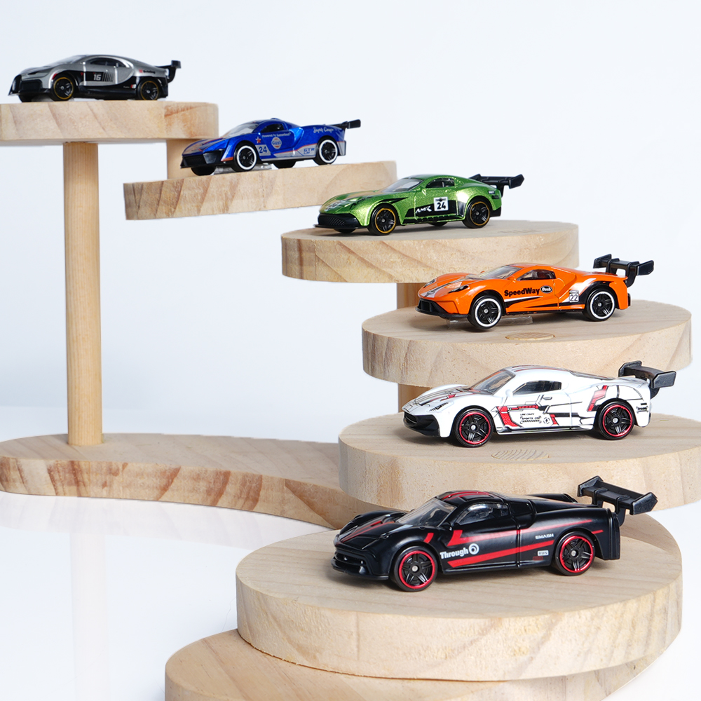 1:64 Scale Alloy Sports Car Model Set with Transparent Display Case - Image 33