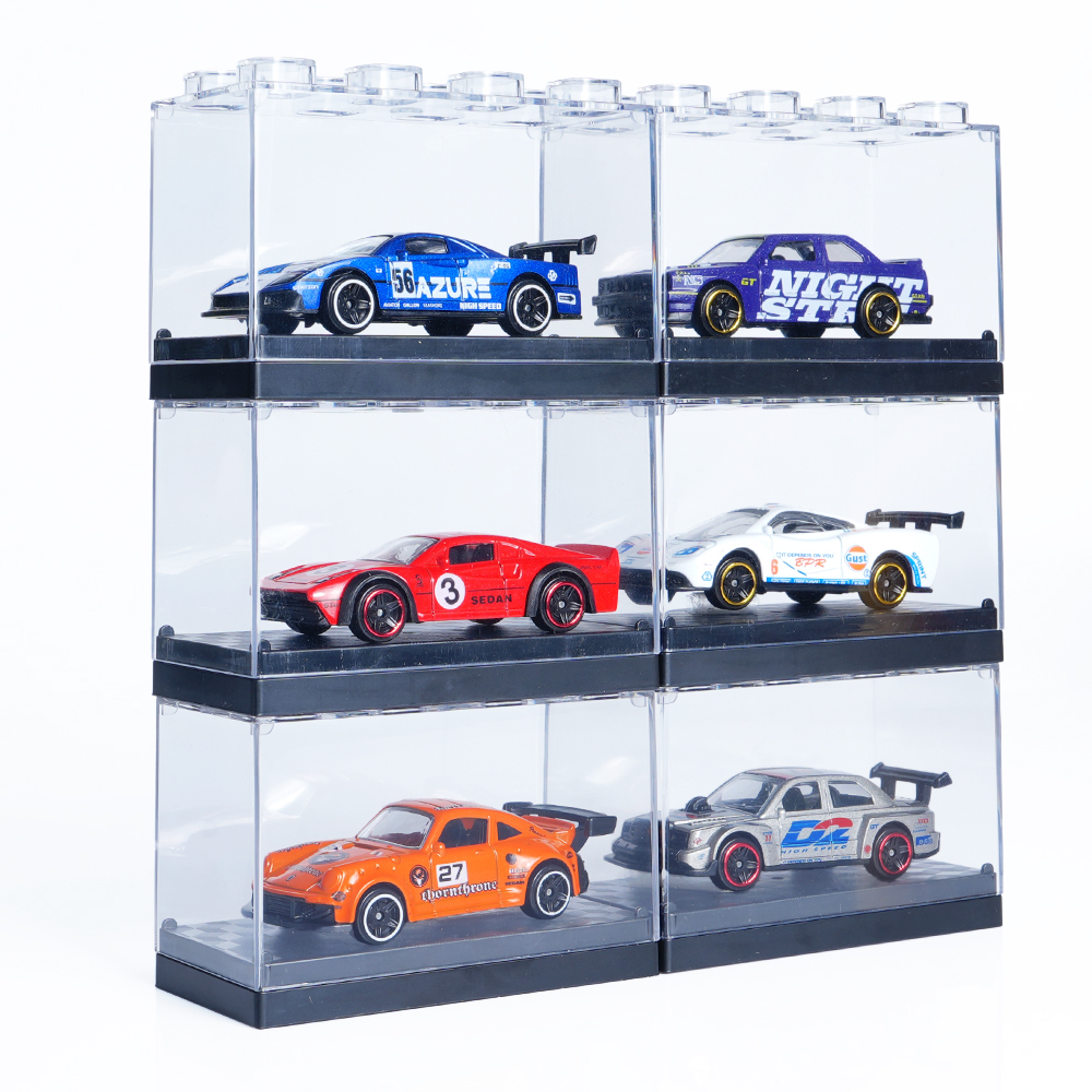 1:64 Scale Alloy Sports Car Model Set with Transparent Display Case - Image 35