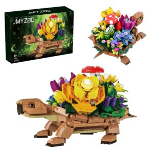 Sea Turtle Succulent Planter Building Set, Compatible with Lego Turtle Flowers Pot Building Kit, Animals Botanical Collection Blocks Toys, for 6+ Girls, Women, Home Plants Decor, Gifts