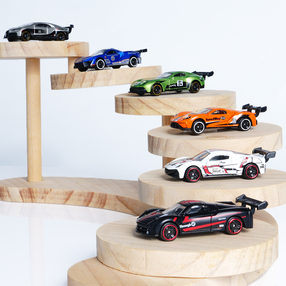 1:64 Scale Alloy Sports Car Model Set with Transparent Display Case - Image 18