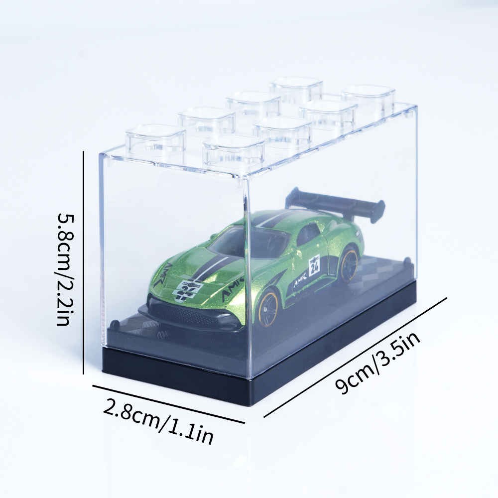 1:64 Scale Alloy Sports Car Model Set with Transparent Display Case - Image 19
