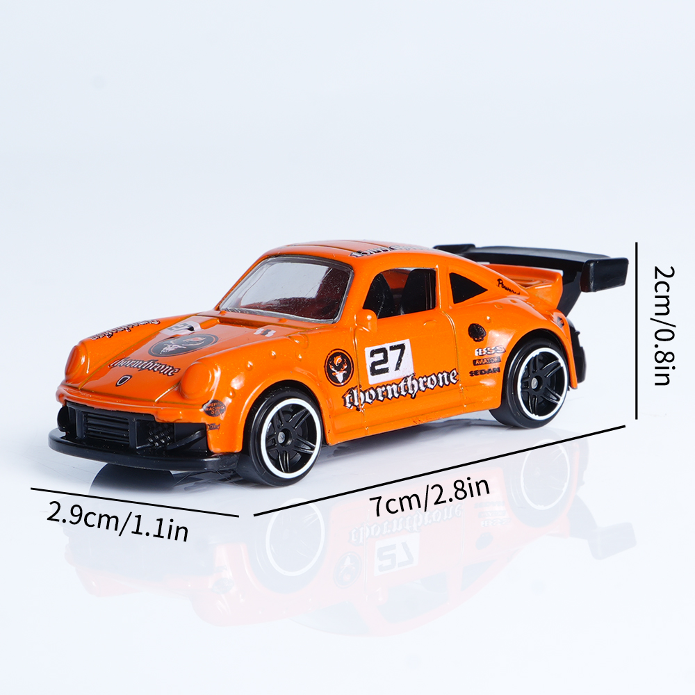 1:64 Scale Alloy Sports Car Model Set with Transparent Display Case - Image 37