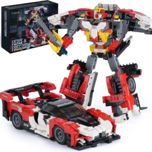 Sillbird Transforming Robot Building Toy Sets for Adults or Kids Aged 8-16, MOC Collectible 2in1 Transform Robot and Racing Car Display Model Christmas Thanksgiving Creative Gifts 1208 Pieces