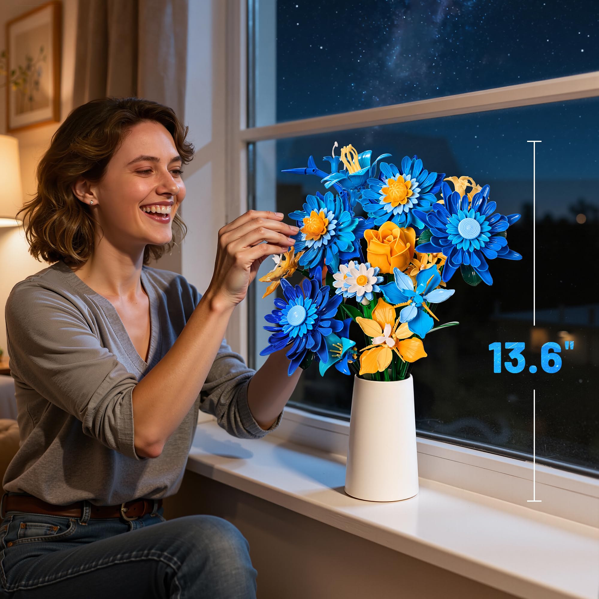 How to Display Building Block Flower Bouquets at Home: 10 Creative Decorating Ideas
