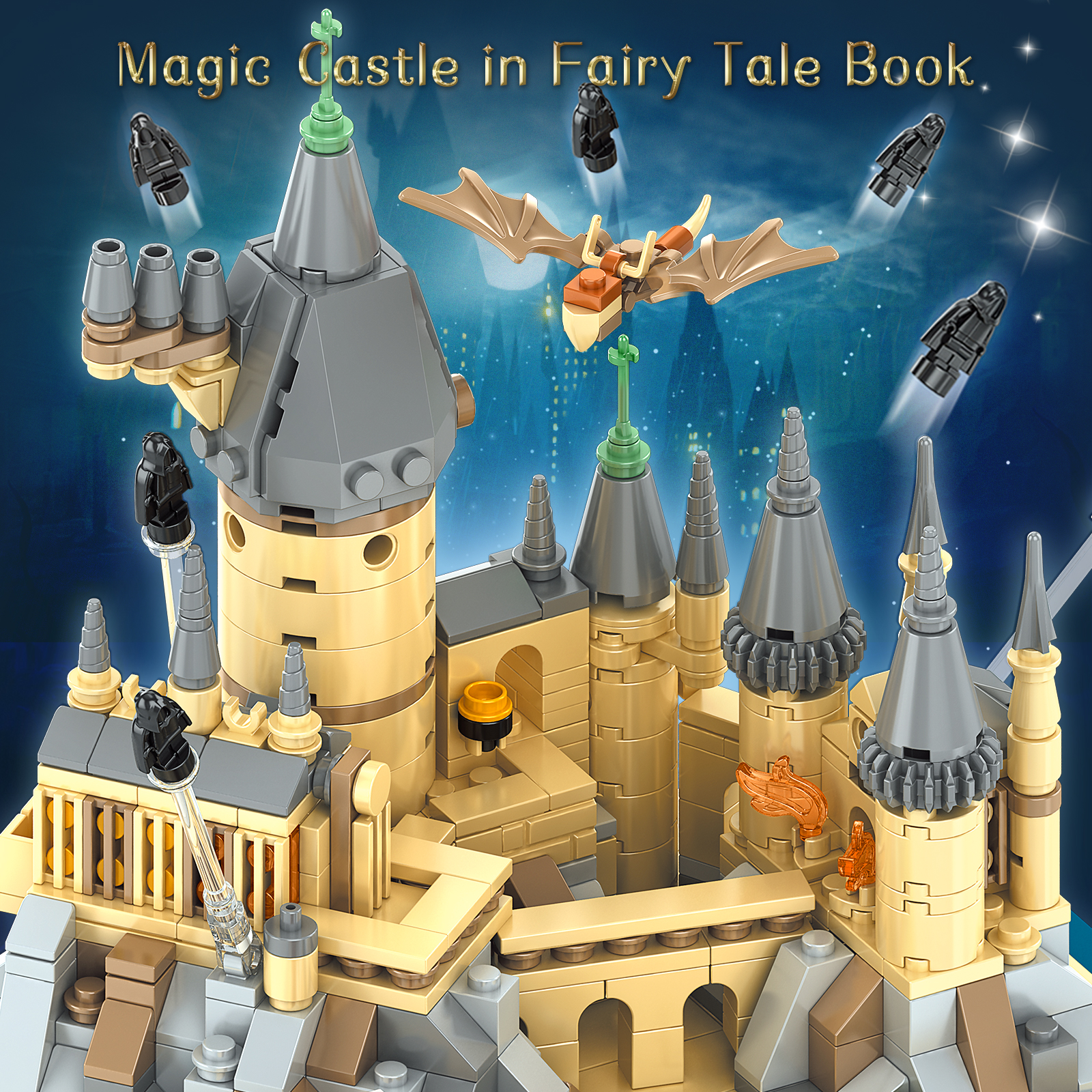 Magic Castle Building Toy, 749 Building Blocks Book Design, Model for Collecting & Displaying, Creative Gift for Children from 6 Years & Adults - Image 3