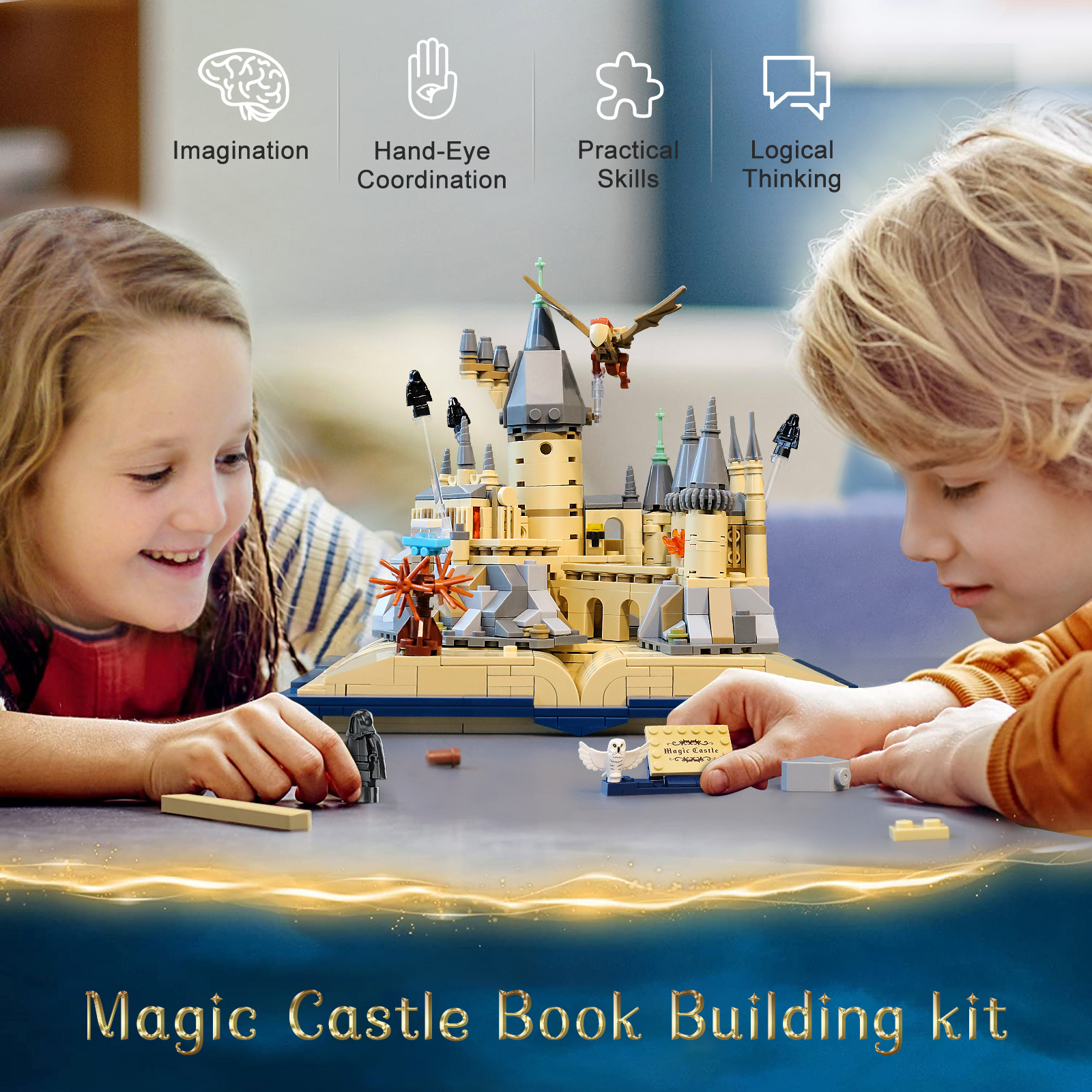 Magic Castle Building Toy, 749 Building Blocks Book Design, Model for Collecting & Displaying, Creative Gift for Children from 6 Years & Adults - Image 7